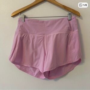Lululemon Bubblegum Pink Women's Speed Up Shorts | Size 8